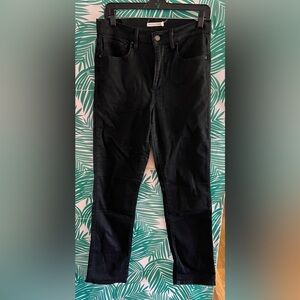 Levi’s 724 high rise straight size 30 black